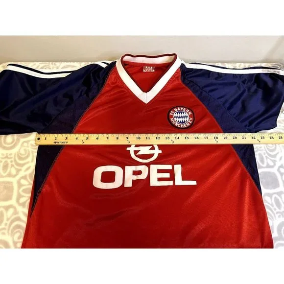 Bayern Munich 1999/2001 Home Football Shirt Jersey Adidas Opel Size L/XL - Picture 12 of 14